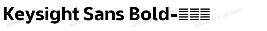 Keysight Sans Bold字体转换